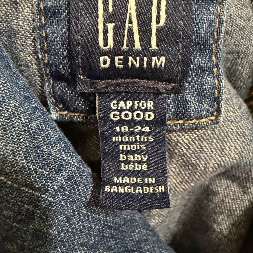 Gap denim kids button jacket
